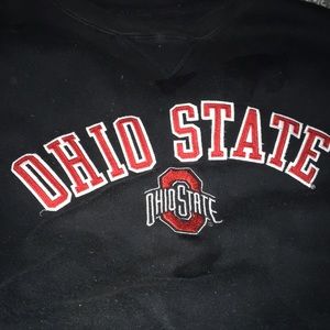 Black XL Embroidered Ohio State Crew Neck